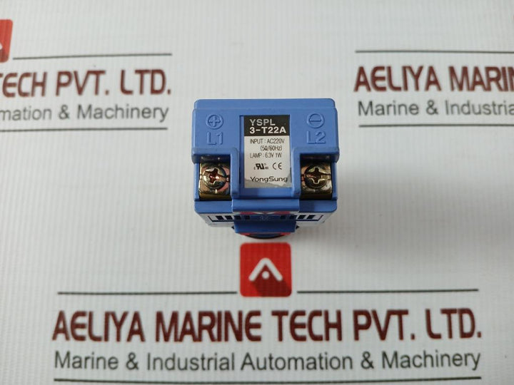 Pilot Light Yspl 3-t22A Yongsung Input: Ac220V (50/60Hz)