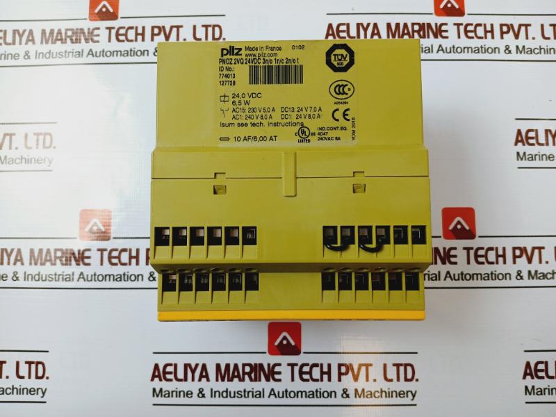 Pilz 774013 Pnoz 2Vq 24Vdc 3N/O 1N/C 2N/O T Safety Relay 774013