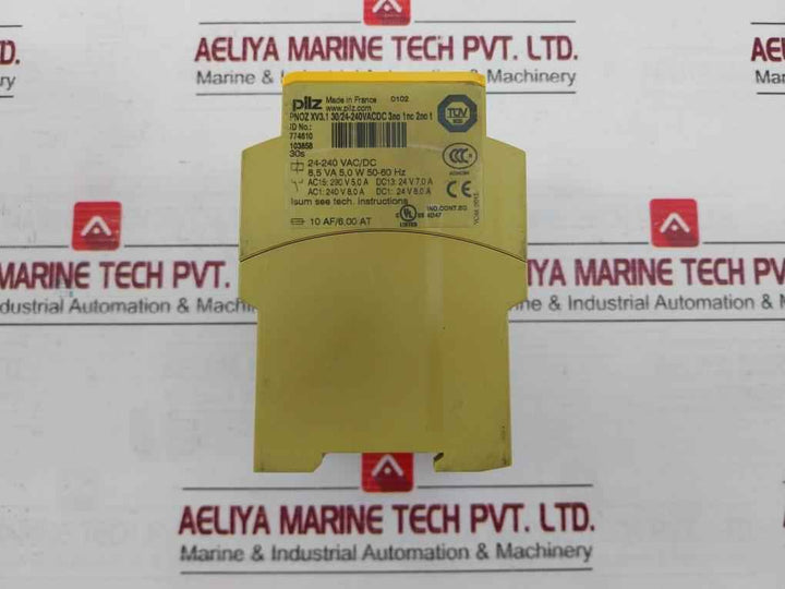 Pilz 774610 Pnoz Xv3.1 Series Safety Relay 24.0-240.0 Vac/Dc 0-30S
