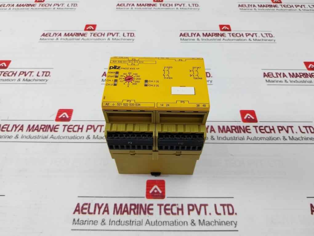 Pilz 777548 Safety Relay 24-240 Vac/Dc 0-300S Pnoz Xv2.1P