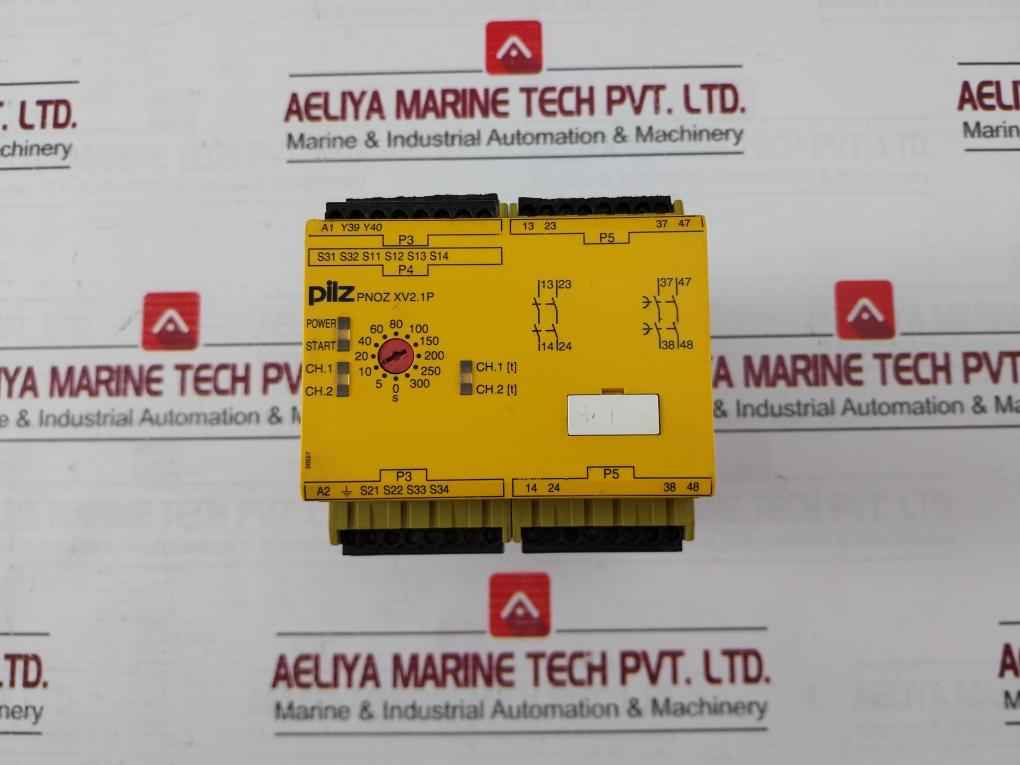 Pilz 777548 Safety Relay 24-240 Vac/Dc 0-300S Pnoz Xv2.1P