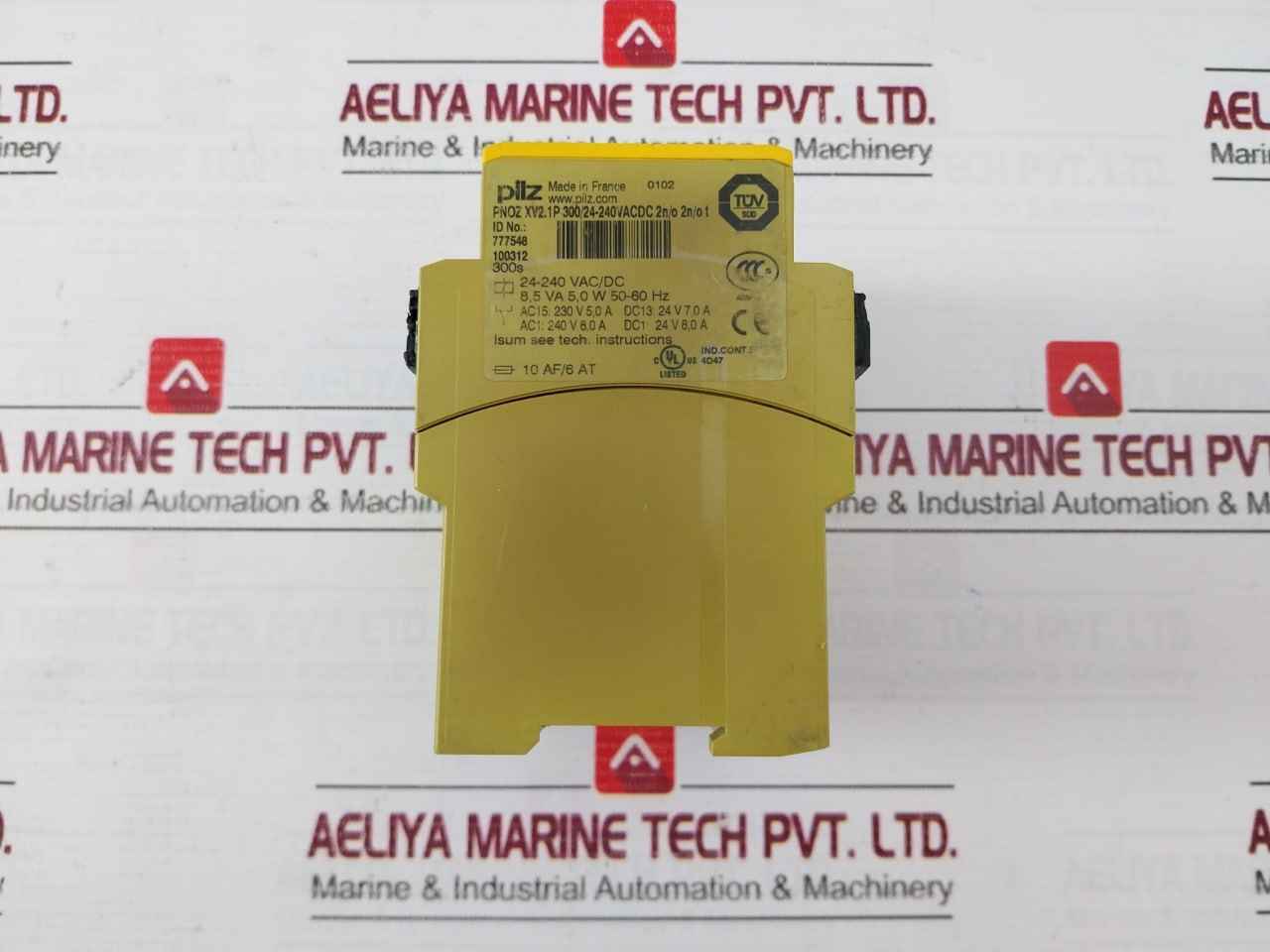 Pilz 777548 Safety Relay 24-240 Vac/Dc 0-300S Pnoz Xv2.1P