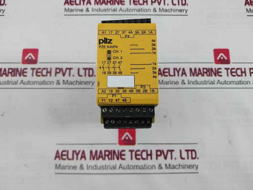 Pilz 777586 Safety Relay Module Pze X4Vp4 24Vdc 4N/O