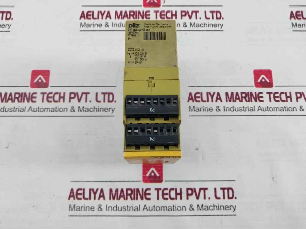 Pilz 777586 Safety Relay Module Pze X4Vp4 24Vdc 4N/O