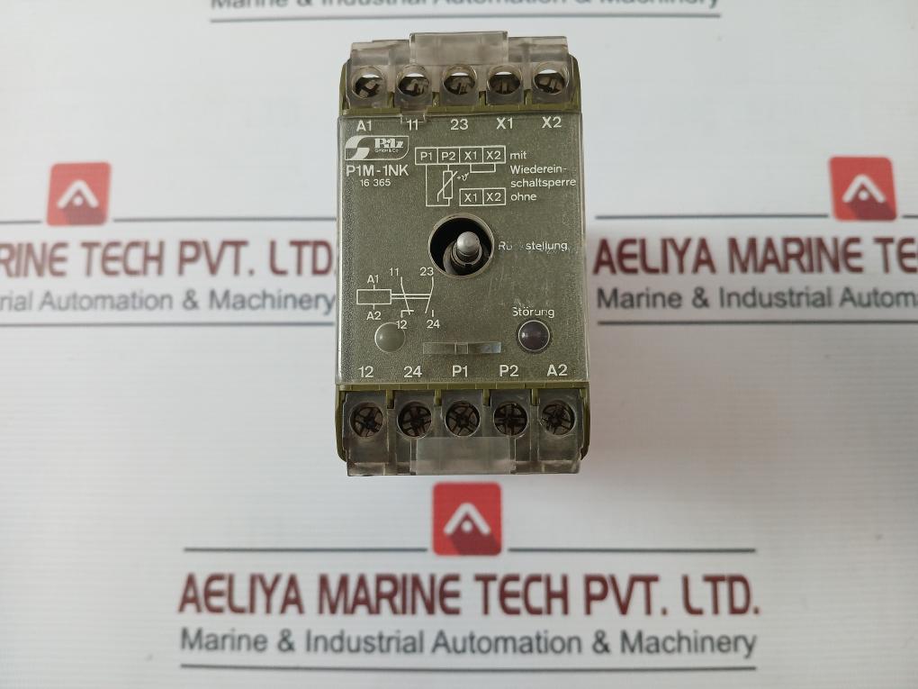 Pilz P1M-1Nk Thermistor Protection Relay 110V- 3 5Va 40-60Hz 8A 1100Va