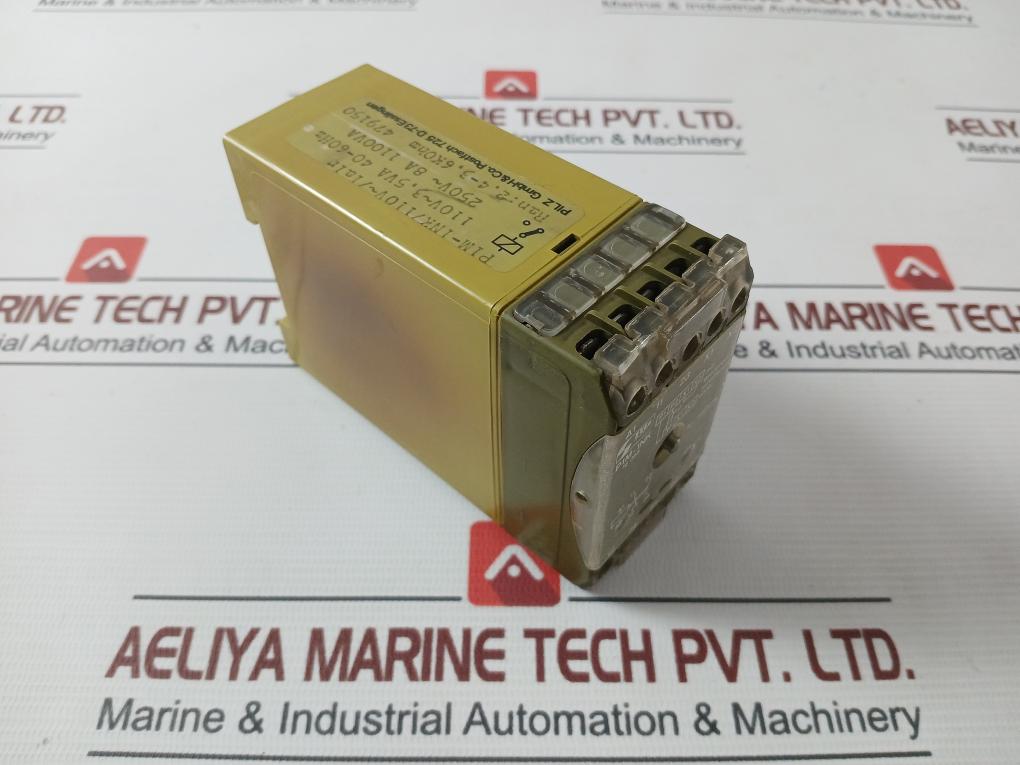 Pilz P1M-1Nk Thermistor Protection Relay 110V- 3 5Va 40-60Hz 8A 1100Va
