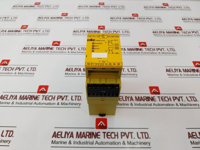 Pilz P2Hz X1P 24Vdc 3N/O 1N/C 2So Two-hand Control Relay Module Id No. 777340