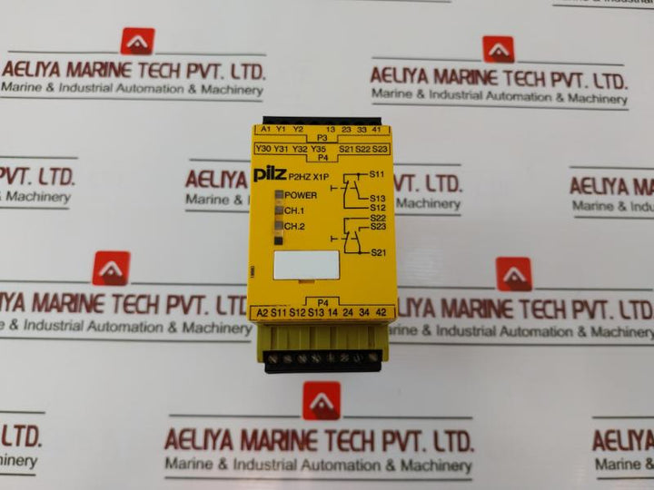 Pilz P2Hz X1P 24Vdc 3N/O 1N/C 2So Two-hand Control Relay Module Id No. 777340