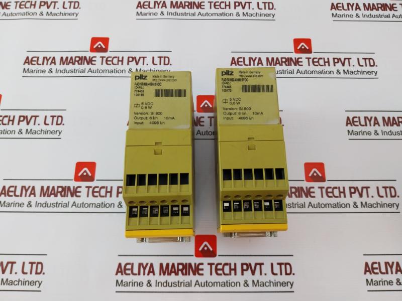 Pilz Pad/Si 800/4096I/5Vdc Safe Monitoring Relay Id No. 774405, Si 800, 5 Vdc