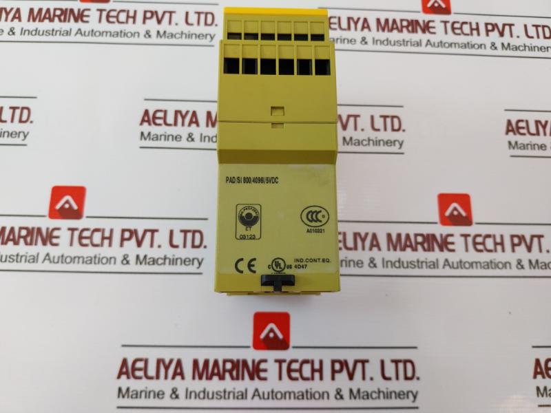 Pilz Pad/Si 800/4096I/5Vdc Safe Monitoring Relay Id No. 774405, Si 800, 5 Vdc
