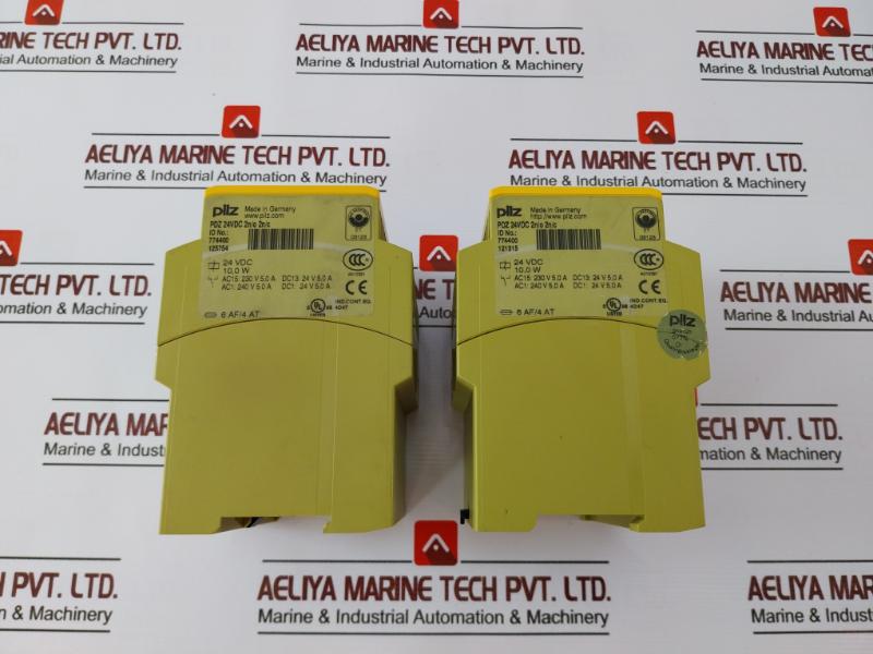 Pilz Pdz 24Vdc 2N/O 2N/C Programming Controller Frequency Safety Relay 24 Vdc