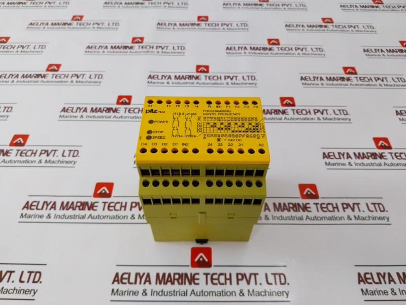 Pilz Pdz 24Vdc 2N/O 2N/C Programming Controller Frequency Safety Relay 24 Vdc