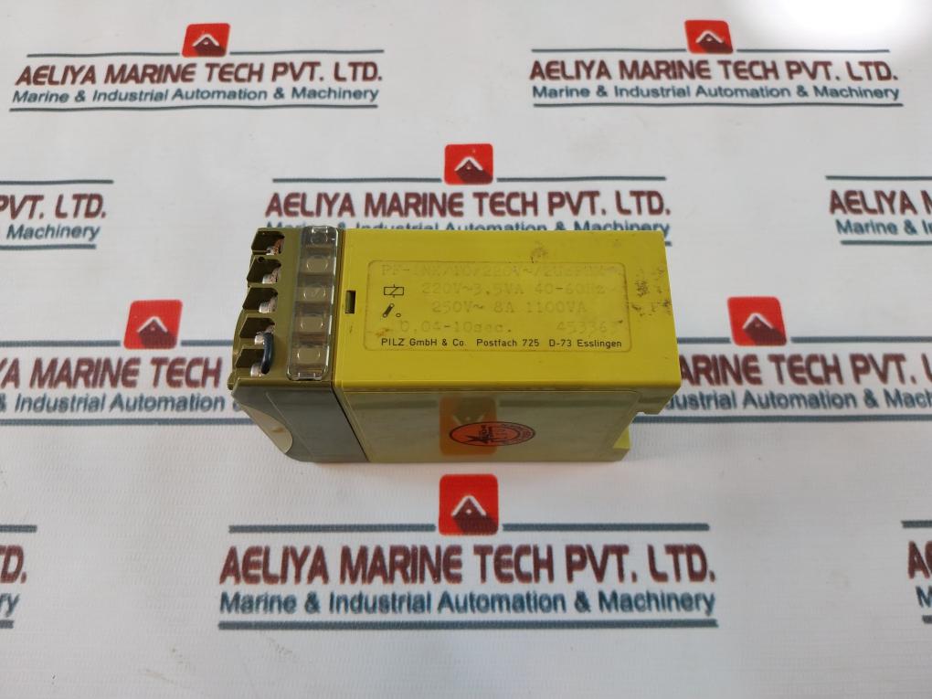 Pilz Pf-1Nk/10/220V~/2Uz-fbm Safety Relay 0,04-10Sec