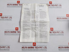 Pnoz 10 Safety Relay Pilz 24Vdc 6N/O 4N/C