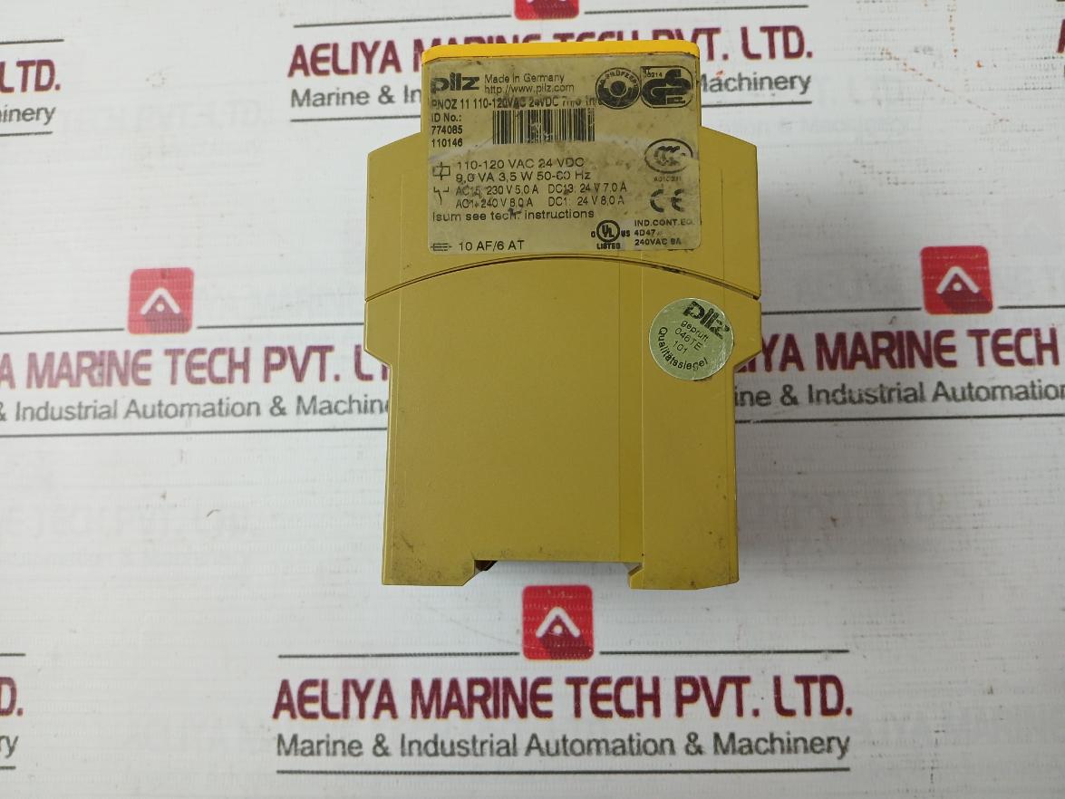 Pilz Pnoz 11 110-120Vac 24Vdc 7N/O 1N/C Safety Relays 240V 8,0A