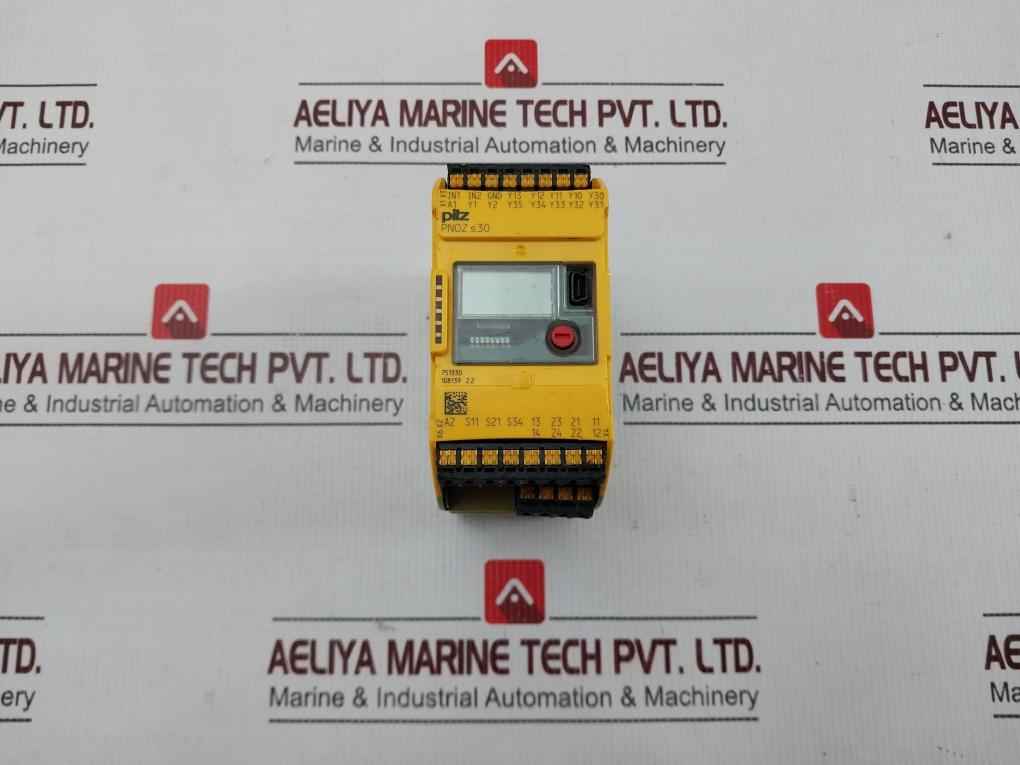 Pilz Pnoz S30 C 24-240Vacdc 2N/O 2N/C Safety Relay 24-240Vac/Dc 9.0Va 5.5W