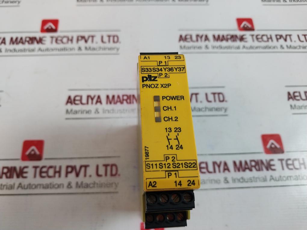 Pilz Pnoz X2p Monitoring Safety Relay 24vacdc 2n/o 50-60 Hz