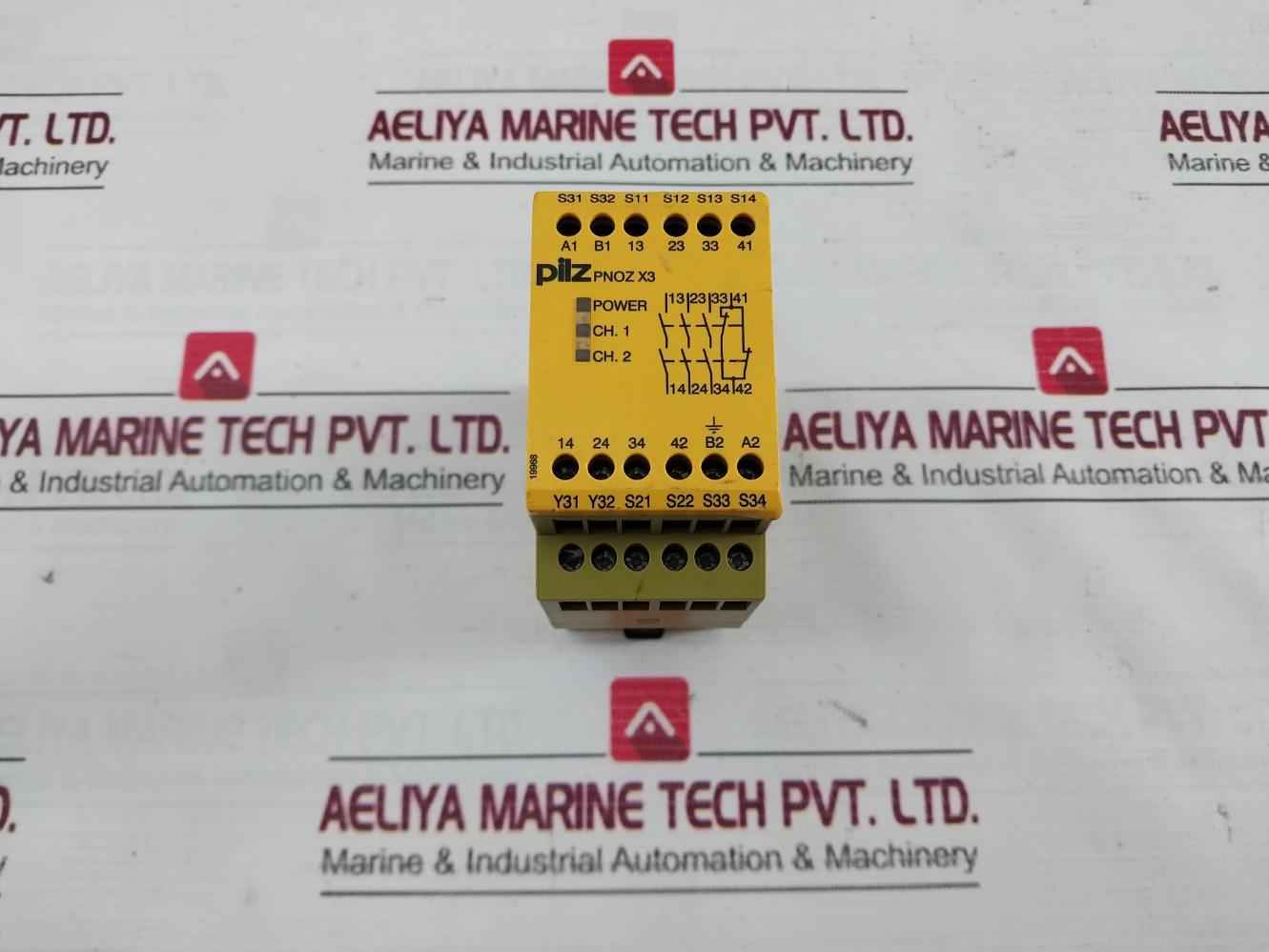 Pilz Pnoz X3 230Vac 24Vdc 3N/O 1N/C 1So Safety Relay 24V 6.0A 19968