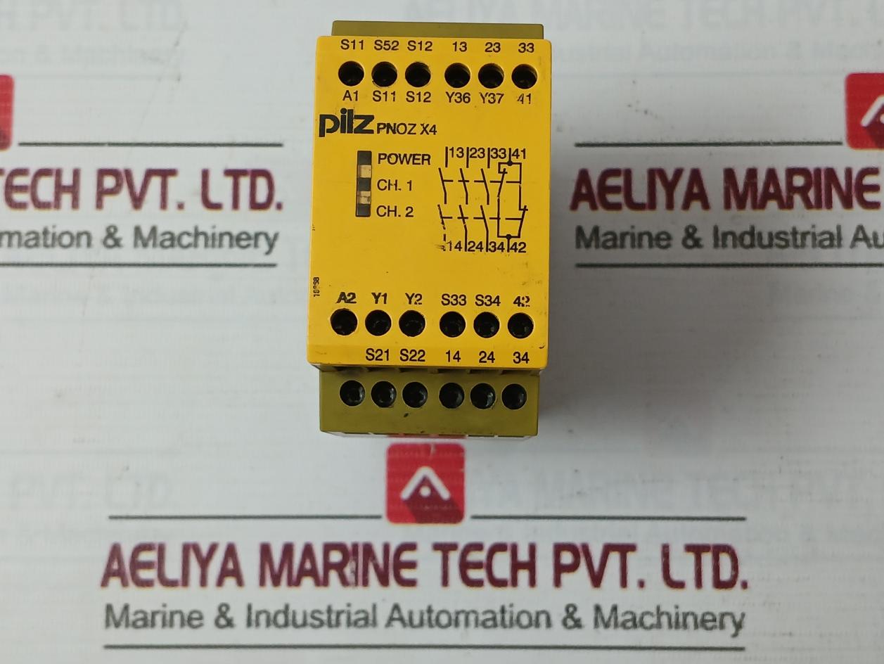 Pilz Pnoz X4 24Vdc 3N/O 1N/C Safety Relays 240V 8,0A
