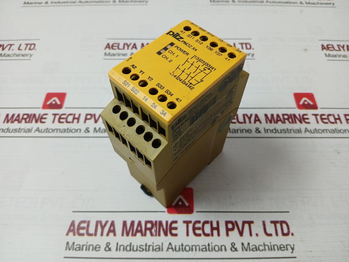 Pilz Pnoz X4 24Vdc 3N/O 1N/C Safety Relays 240V 8,0A
