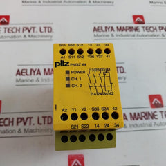 Pilz Pnoz X4 Safety Relay 24vdc 3n/o 1n/c 2.5 W