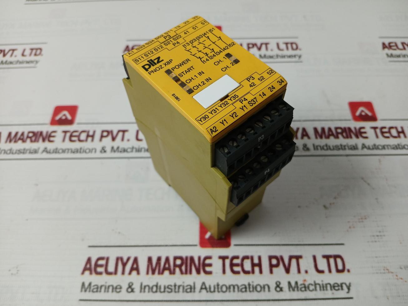 Pilz Pnoz X8P 24 Vdc 3N/O 2N/C 2So Safety Relay 24Vdc 3.5W 19818