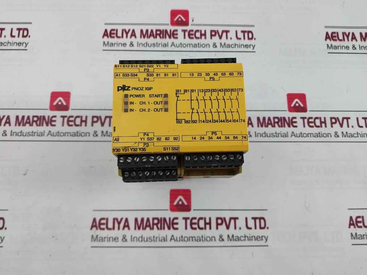 Pilz Pnoz X9P 24Vdc 7N/O 2N/C 2So Safety Relay 24Vdc 5.5W