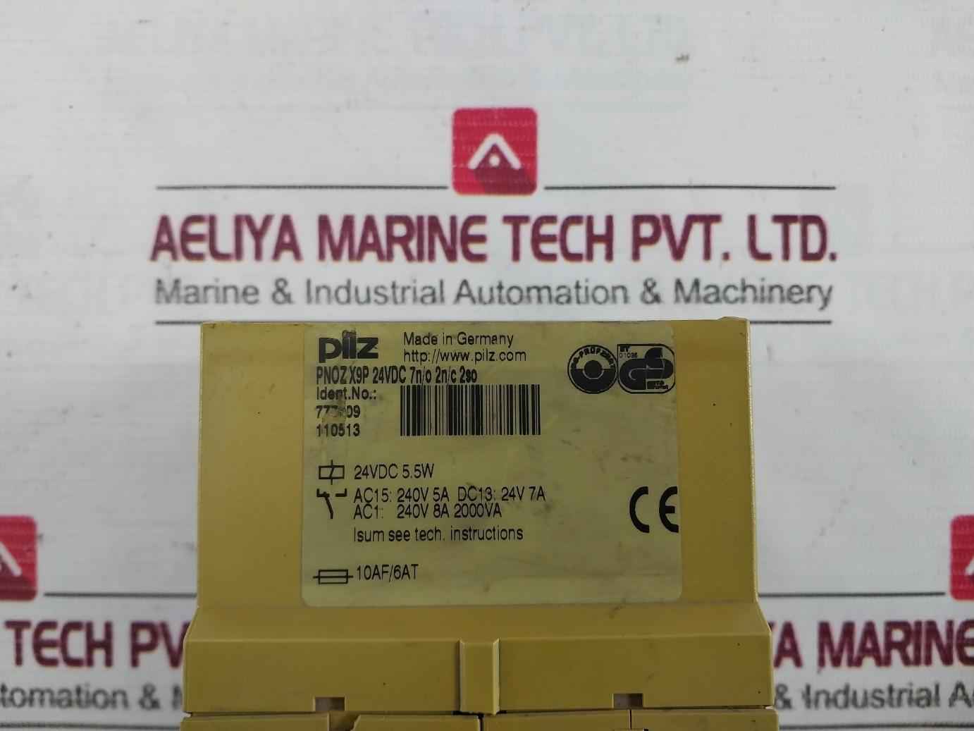 Pilz Pnoz X9P 24Vdc 7N/O 2N/C 2So Safety Relay 24Vdc 5.5W