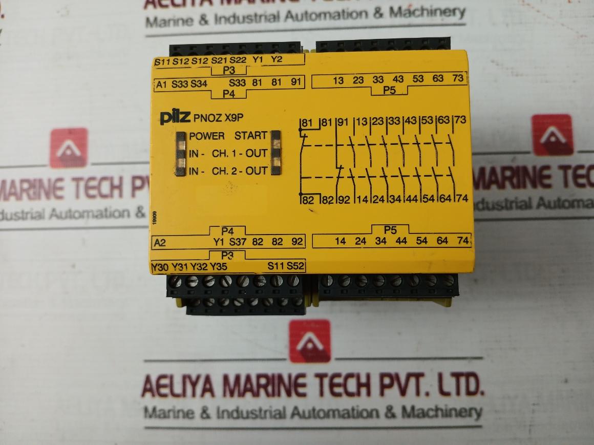 Pilz Pnoz X9P 24Vdc 7N/O 2N/C 2So Safety Relay 240V 8A 2000Va 19909