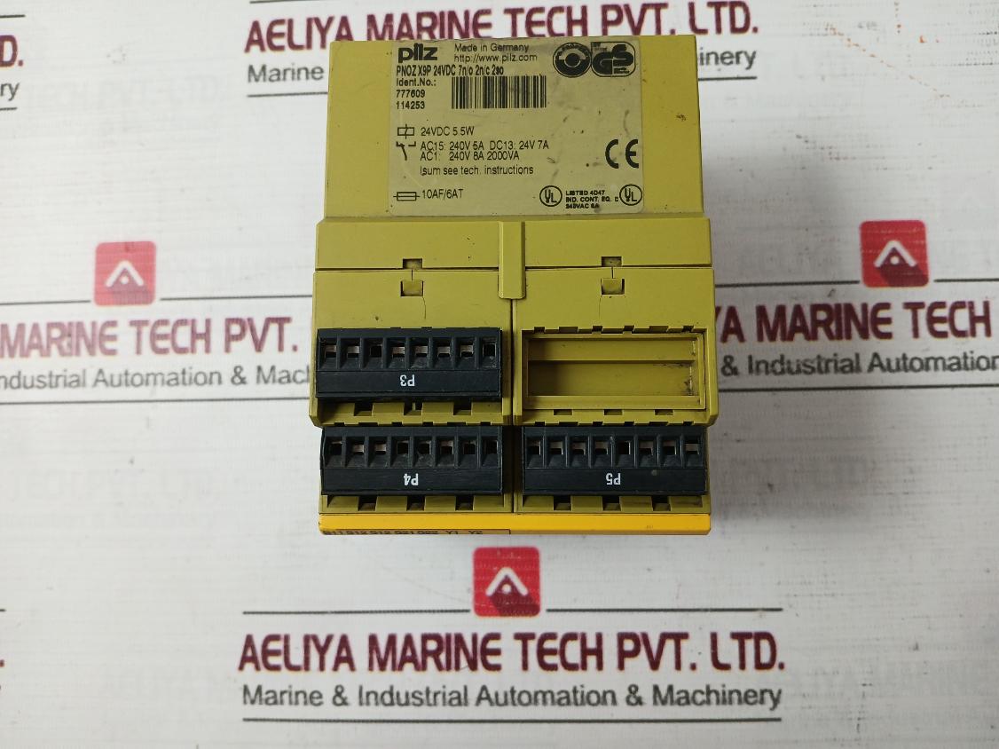 Pilz Pnoz X9P 24Vdc 7N/O 2N/C 2So Safety Relay 240V 8A 2000Va 19909