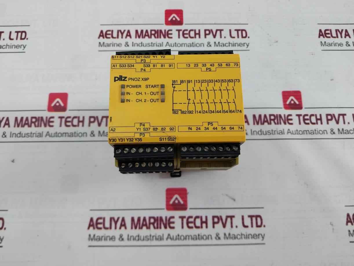 Pilz Pnoz X9P 24Vdc 7N/O 2N/C 2So Safety Relay 24Vdc 5.5W