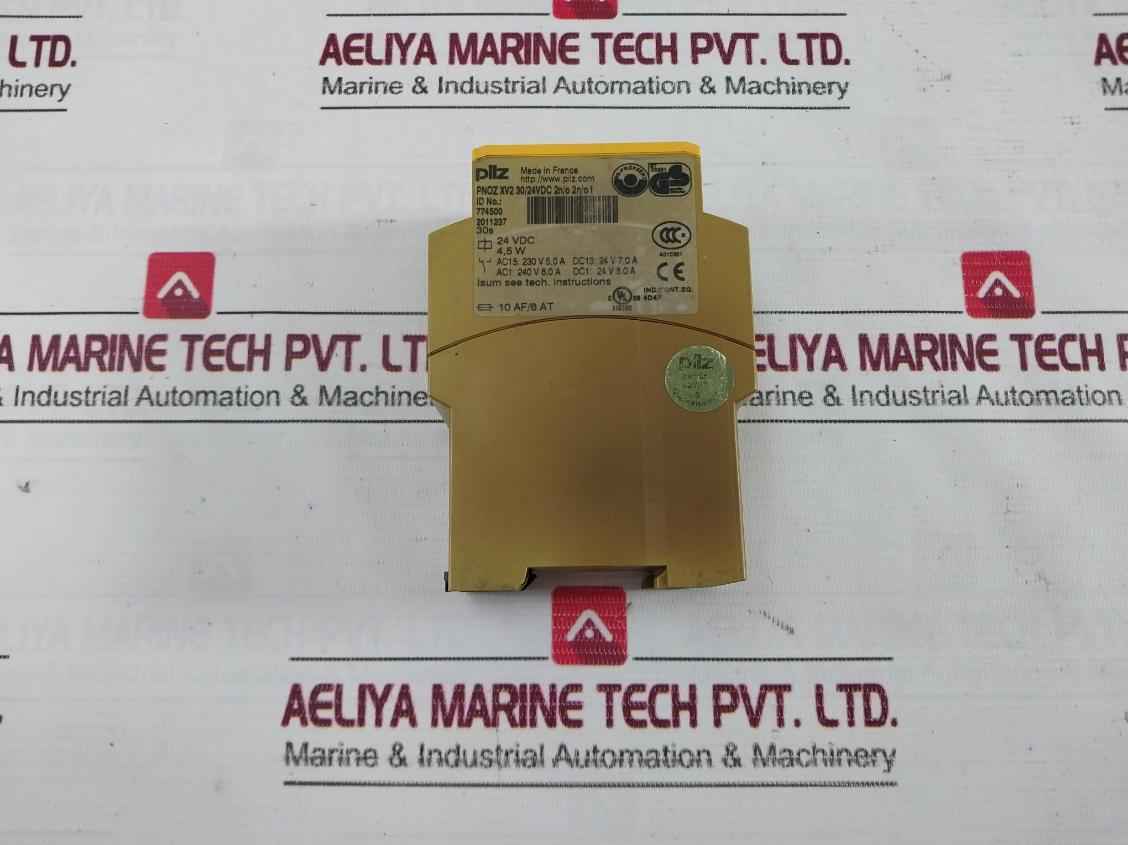 Pilz Pnoz Xv2 30/24Vdc 2N/O 2N/O T Safety Relay 24 Vdc 4.5 W