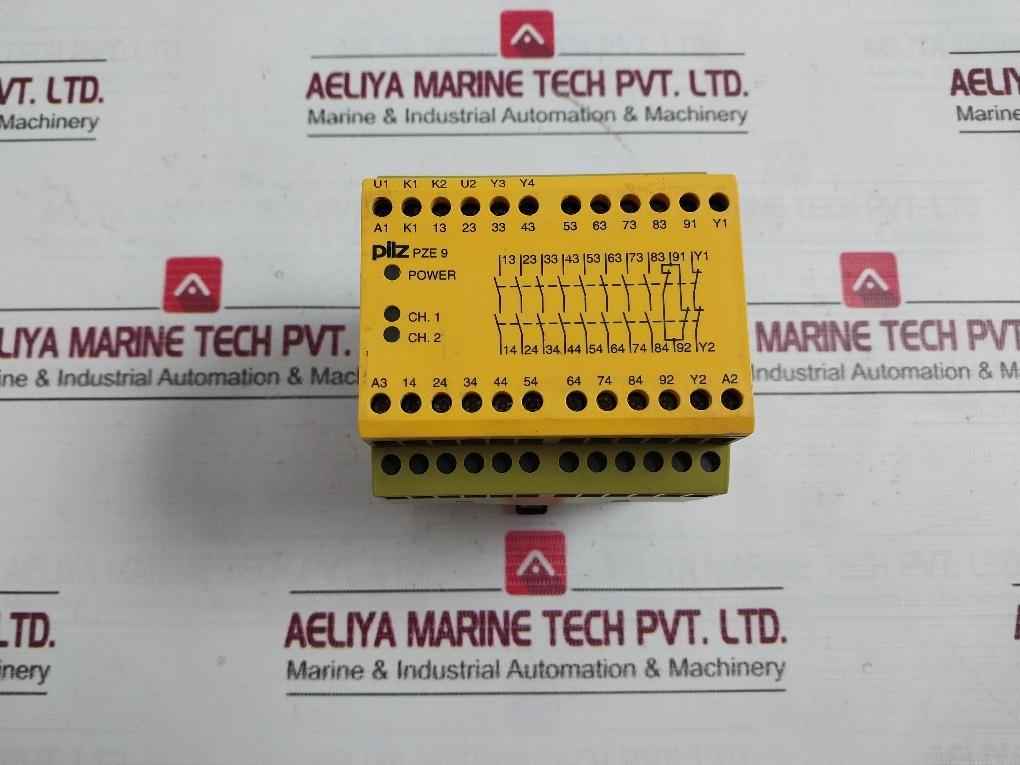Pilz Pze 9 24Vdc 8N/O 1N/C Safety Relay 24.0 Vdc 3.5 W 774150
