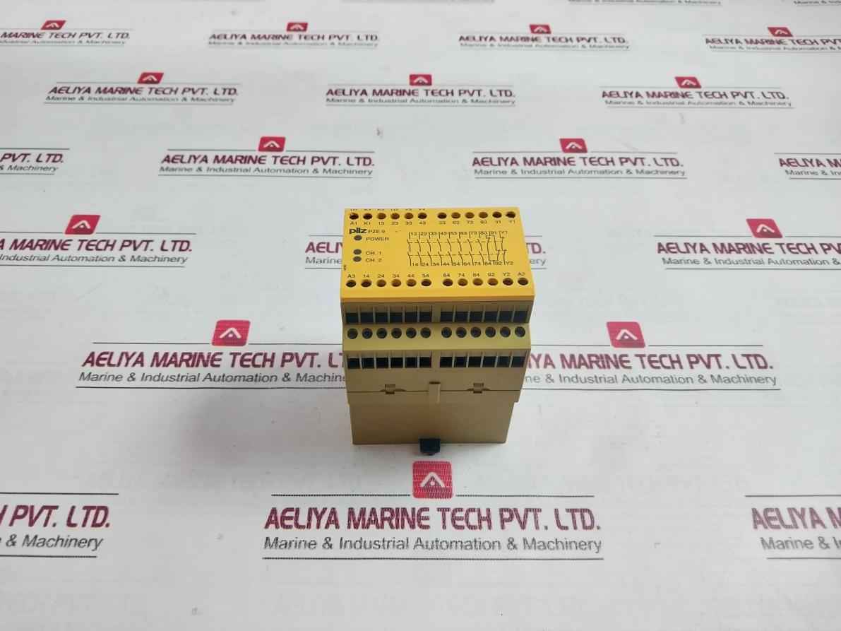 Pilz Pze 9 24Vdc 8N/O 1N/C Safety Relay A010321