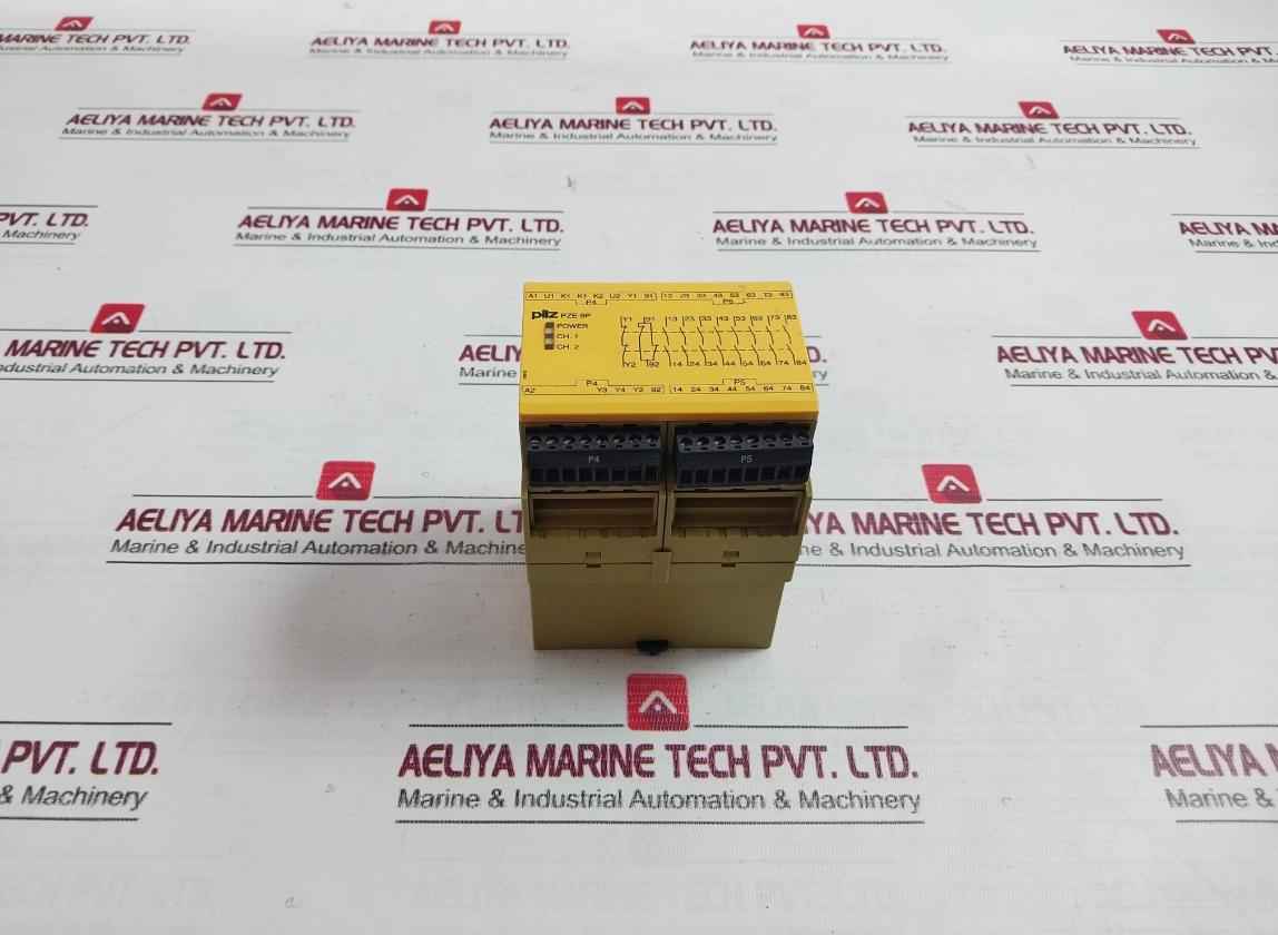Pilz Pze 9P 24Vacdc 8N/O 1N/C Safety Relay 24Vac/Dc 3Va/3W 50-60Hz