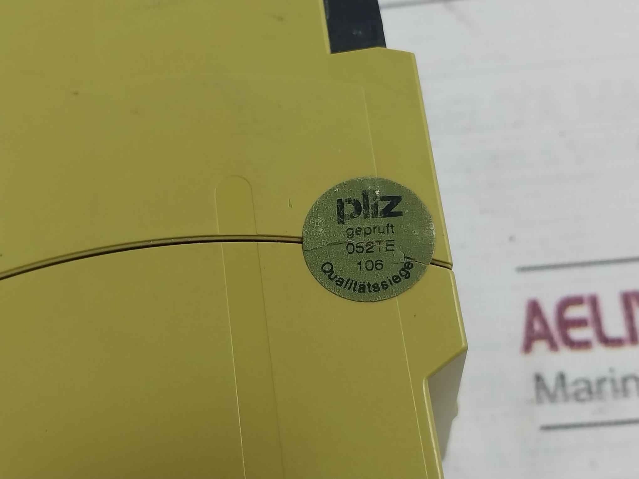 Pilz Pze 9P 24Vacdc 8N/O 1N/C Safety Relay 24Vac/Dc 3Va/3W 50-60Hz