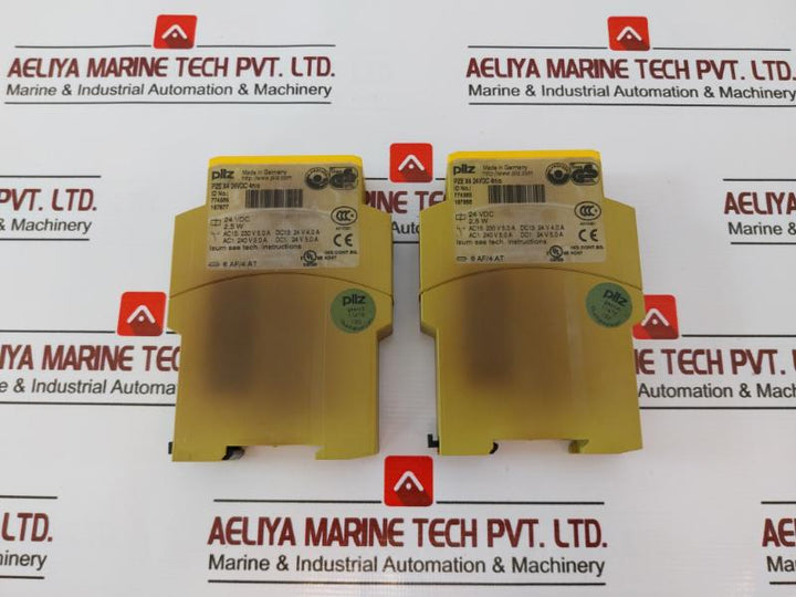 Pilz Pze X4 24Vdc 4N/O Safety Relay Module Id No. 774585, 24 Vdc, A010321