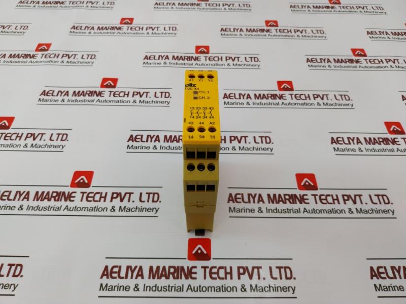 Pilz Pze X4 24Vdc 4N/O Safety Relay Module Id No. 774585, 24 Vdc, A010321