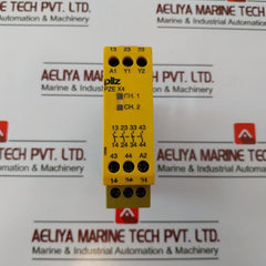 Pilz Pze X4 24Vdc 4N/O Safety Relay Module Id No. 774585, 24 Vdc, A010321