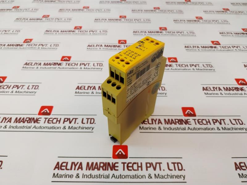 Pilz Pze X4 24Vdc 4N/O Safety Relay Module Id No. 774585, 24 Vdc, A010321