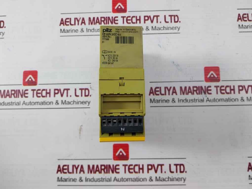 Pilz Pze X4Vp4 24Vdc 4N/O Safety Relay 24Vdc 2W 17257 24V 4A