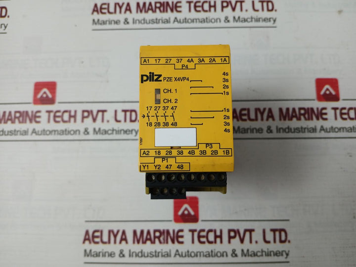 Pilz Pze X4Vp4 24Vdc 4N/O Safety Relay Expansion Module 777586 2W 230V 5A 24V 4A