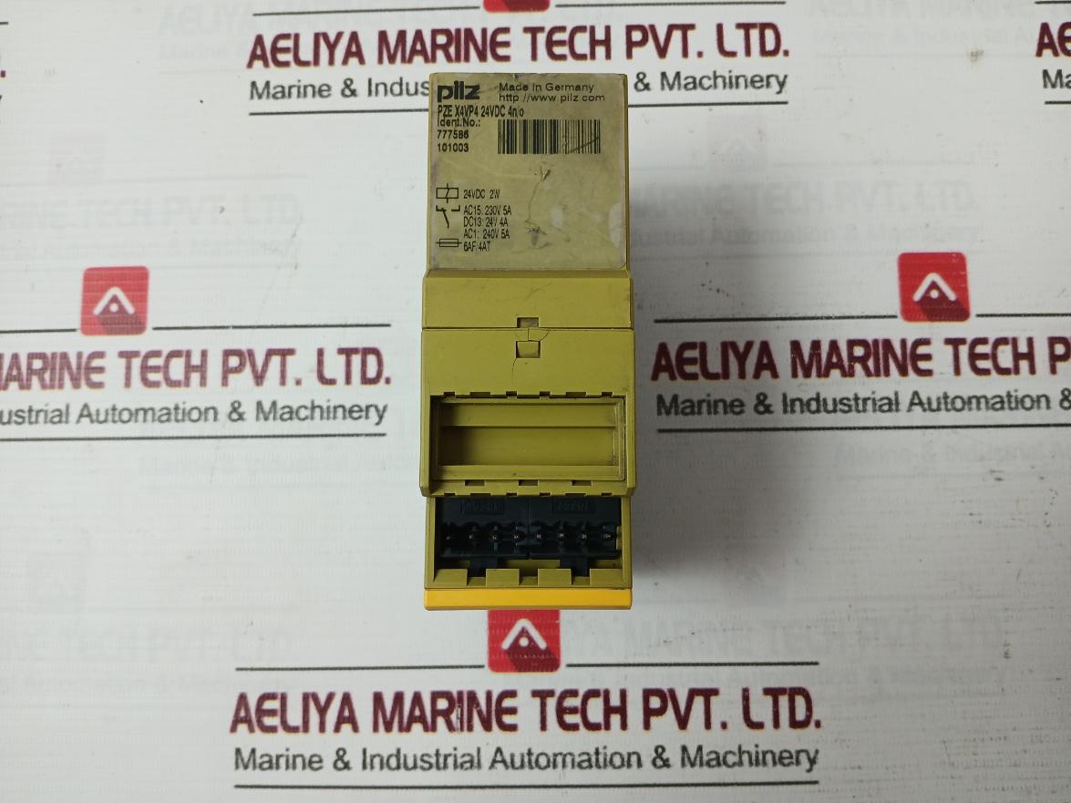 Pilz Pze X4Vp4 24Vdc 4N/O Safety Relay Expansion Module 777586 2W 230V 5A 24V 4A