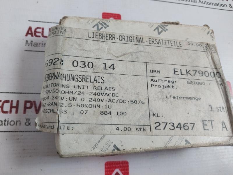 Pilz S1En Monitoring Unit Safety Relay 24-240Vac/Dc 884100128165 50-60Hz A054294