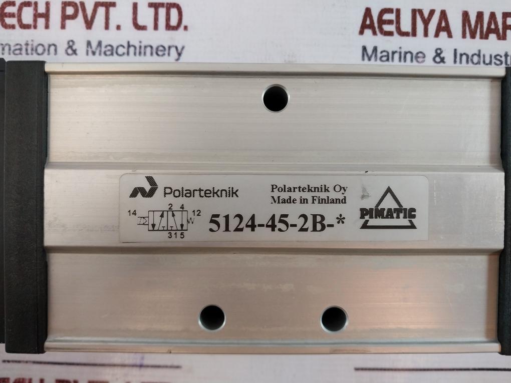 Pimatic 5124-45-2b Pneumatic Valve 24vdc 12bar In-line Venttilli 5/2