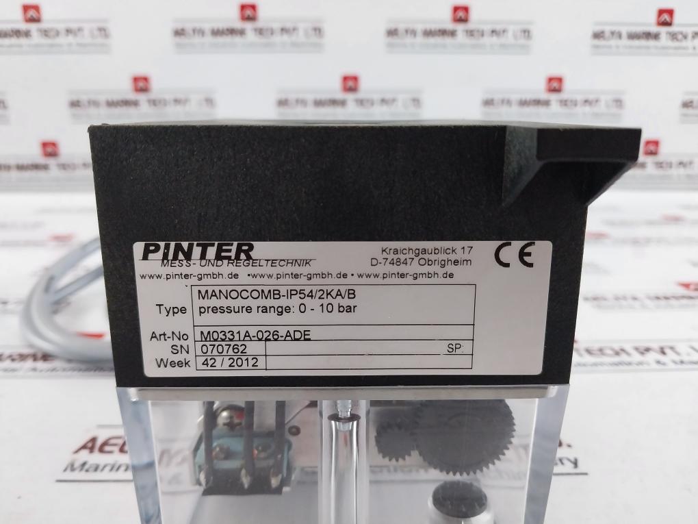 Pinter Manocomb-ip54/2ka/b Precision Pressure Switch M0331a-026-ade