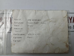 Spares Ball Valve Pip-0235.005 Brnd Pekos