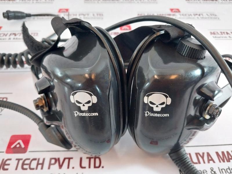 Piratecom Headset Noice Reduction Over Head Communication Phone