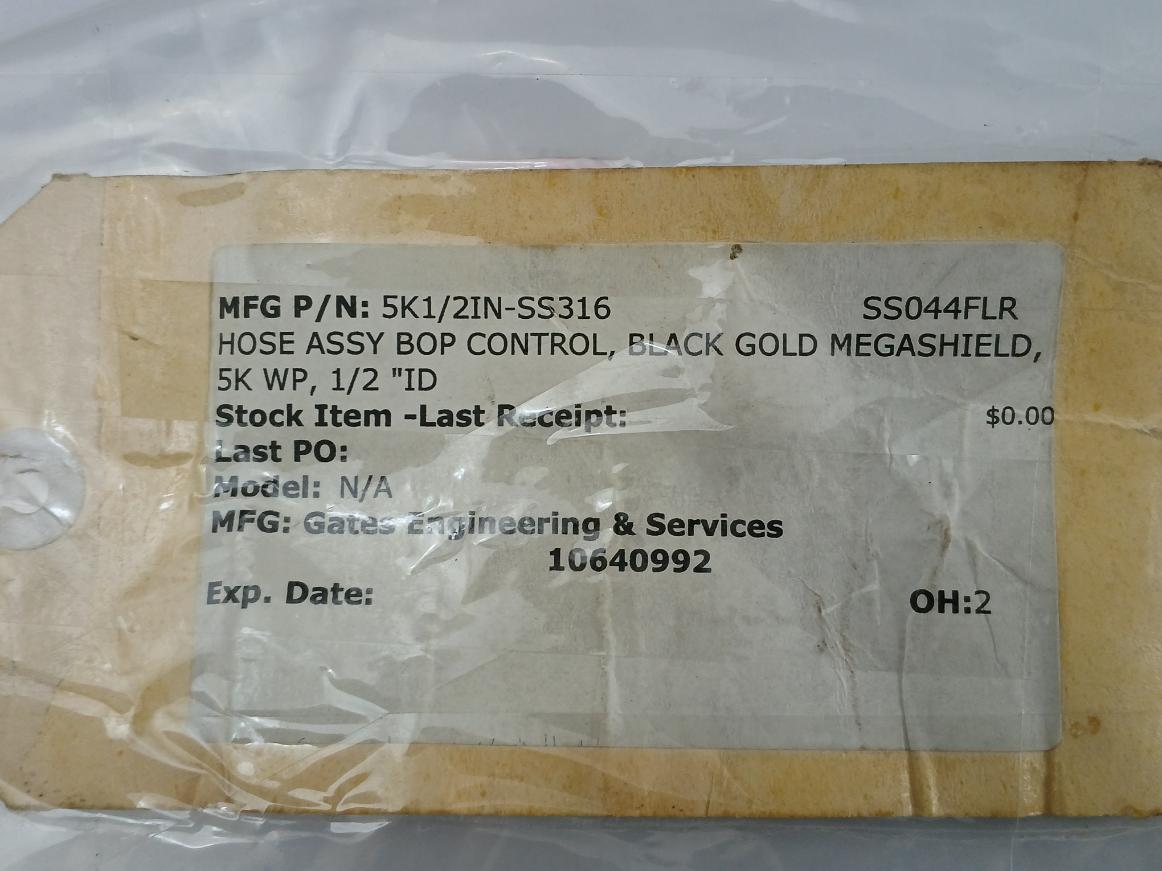 Pirtek Pfa-5000-08K Bop Control Hose 0.7M 5K1/2In-ss316