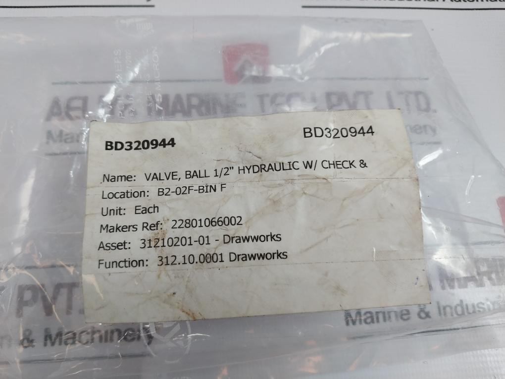 Pister 1123 Hbkh 12L B Ball Valve 1/2 Inch Dn13 Pn350-07/12